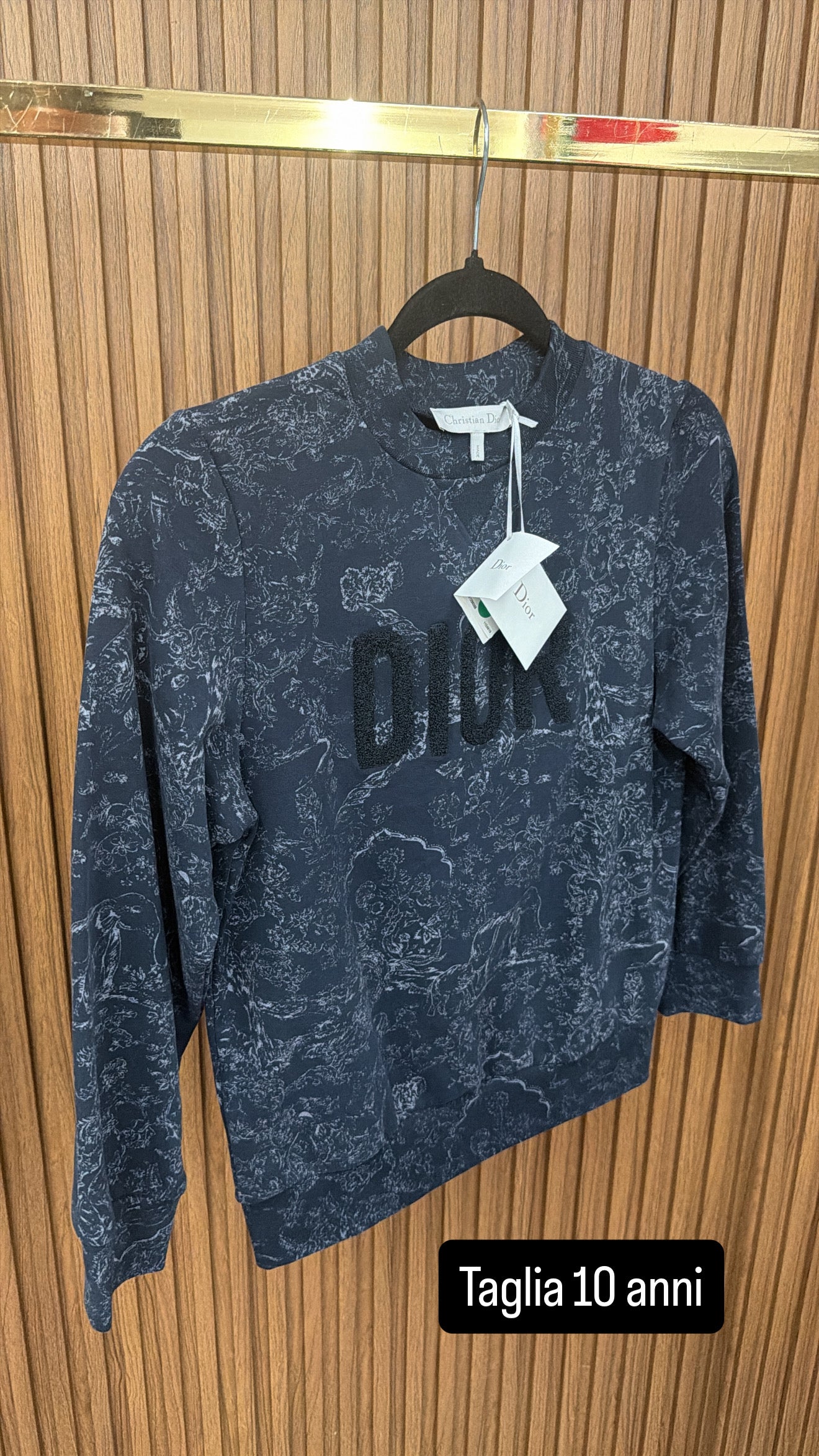 Felpe Dior bambino 10 anni