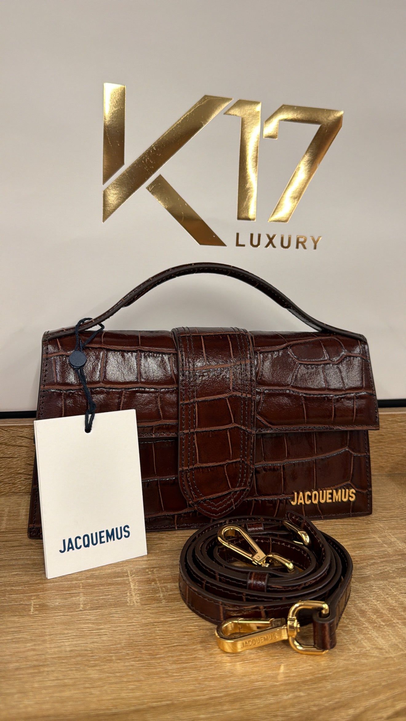 Jacquemus pitone marrone