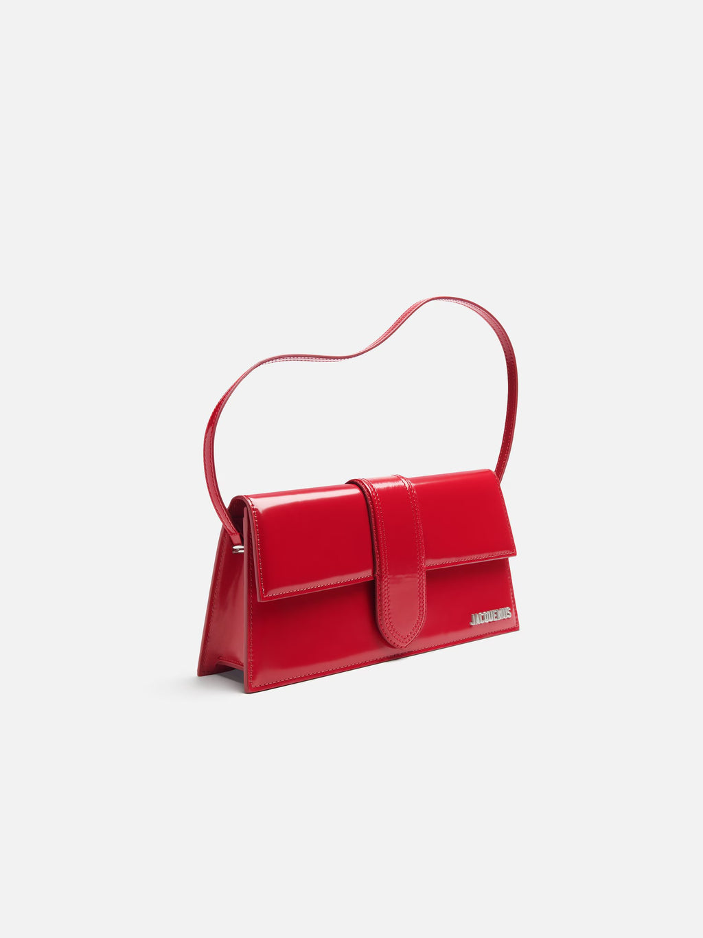 Jacquemus long red logo argento