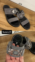 Sandalo Louis Vuitton grigio